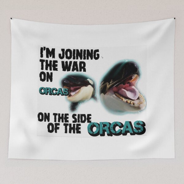 Item preview, Joining Orca War  | The Orca War | Home Decor Merch Fandom Small Support | HECKINFAROUT  designed and sold by Two Otters Co.