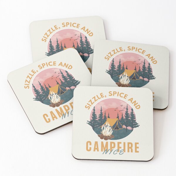 Item preview, Sizzle, Spice And Campfire Nice - For Campfire Cooking Enthusiasts designed and sold by Heartee.