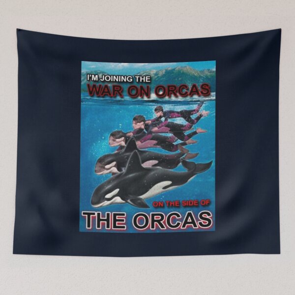 Item preview, Joining Orca War  | The Orca War | Home Decor Merch Fandom Small Support | HECKINFAROUT  designed and sold by Two Otters Co.