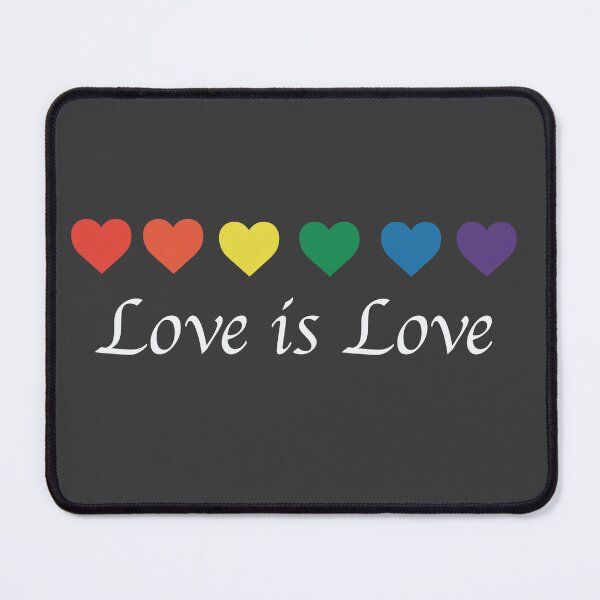 Item preview, Love is Love LGBT Pride Hearts designed and sold by ColorZoo.