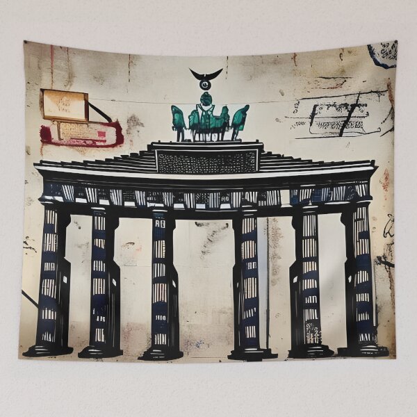 Item preview, Vintage Germany Berlin Brandenburg Gate Sketch designed and sold by PC-artist.