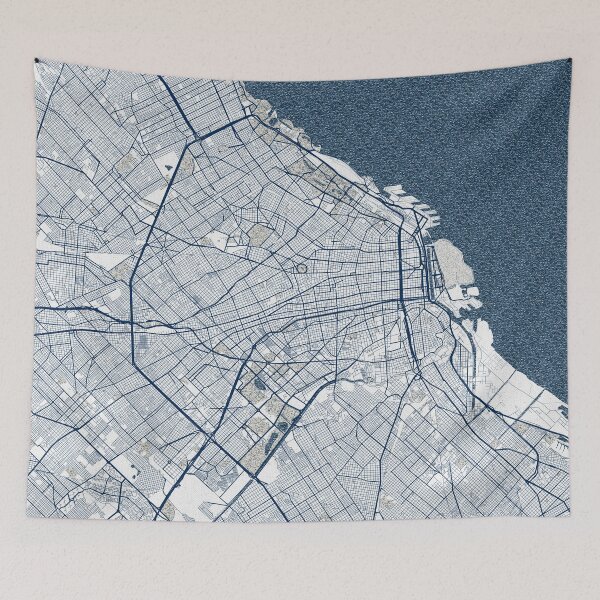 Item preview, Buenos Aires City Map of Argentina - Coastal designed and sold by deMAP.