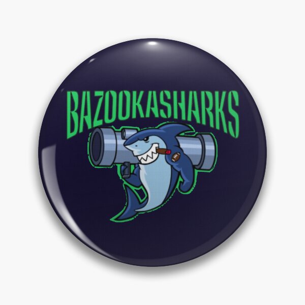 Item preview, Bazooka Sharks | Fake Teams | Langley Bazooka Sharks | Home Decor Merch Fandom Small Support | HECKINFAROUT  designed and sold by Two Otters Co.