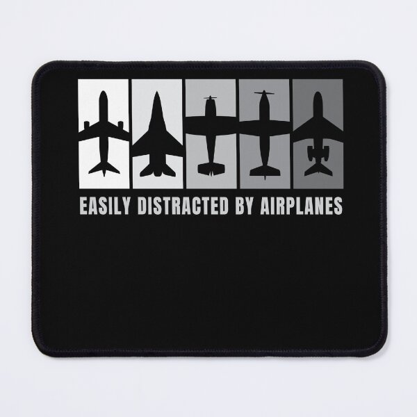 Item preview, Easily Distracted By Airplanes Flugzeug designed and sold by MooonTees.