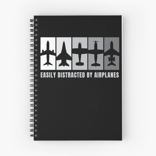 Item preview, Easily Distracted By Airplanes Flugzeug designed and sold by MooonTees.