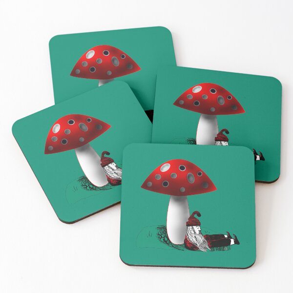 Item preview, Sleepy Mushroom Gnome Pattern designed and sold by Brain Dead Philosophy .