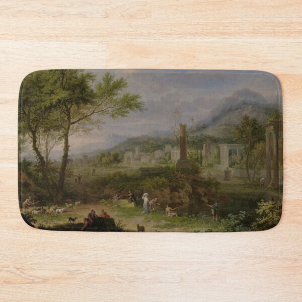Item preview, Arcadian Landscape with Fishermen | Jan van Huysum | 1749 Greek Mythology Art designed and sold by CJET.