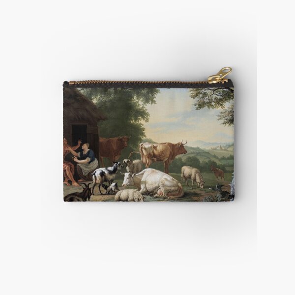 Item preview, Arcadian Landscape with Shepherds and Cattle | Jan van Gool | 1763 Greek Mythology Art designed and sold by CJET.