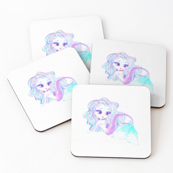 Item preview, Under the Sea Purple Tailed Mermaid designed and sold by Praline Creative.