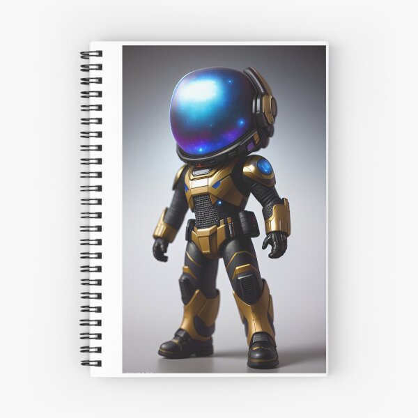 Item preview, Golden Cosmic Hero - Journey through the Blue Galaxy designed and sold by WorldArtFantasy.