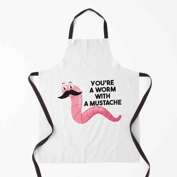 Item preview, Worm With A Mustache, Funny Worm Humor designed and sold by StoreMix23.