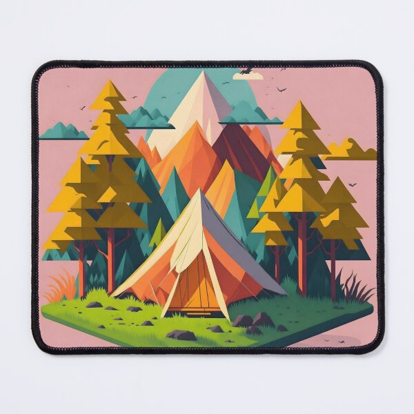 Item preview, Nature's Haven 12: Majestic Tents Amidst Mountain Vistas designed and sold by Nustudios.