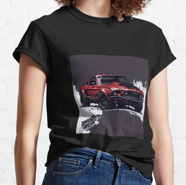Mustang rouge T-shirt classique
