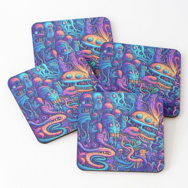 Item preview, Alien Doodle Pattern designed and sold by Desfix.