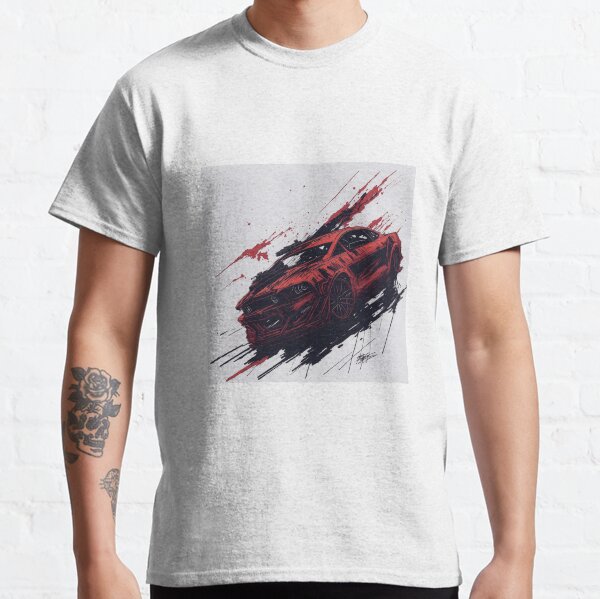 Ford Mustang en rouge T-shirt classique