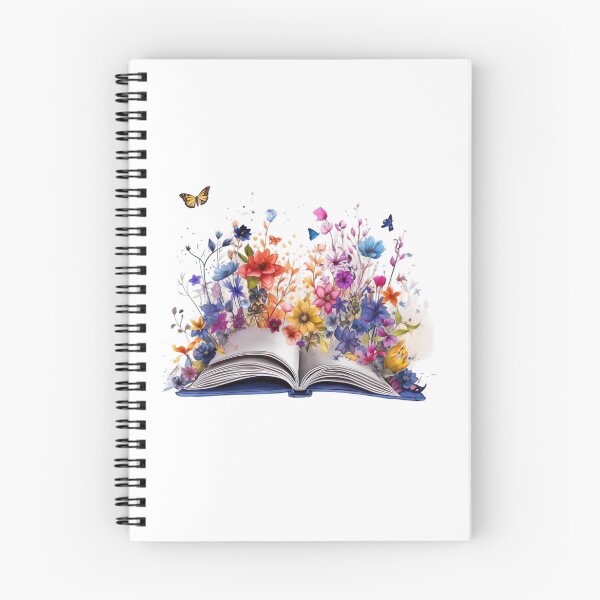 Item preview, Open book with flowers 5 designed and sold by MONDOPLY.