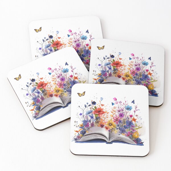 Item preview, Open book with flowers 5 designed and sold by MONDOPLY.