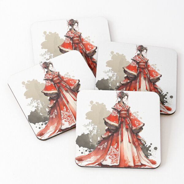 Item preview, Chinese Woman Wearing Traditional Xiuhe Dress designed and sold by MedusaPrintArt.