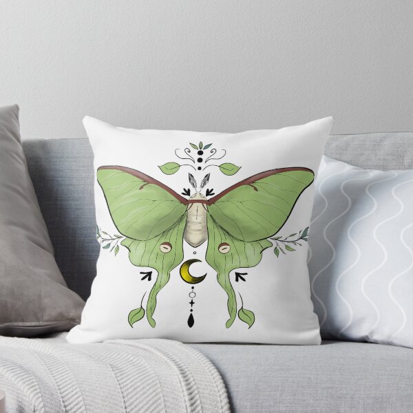 Item preview, Luna moth and earth designed and sold by CrowandHoneyCo.