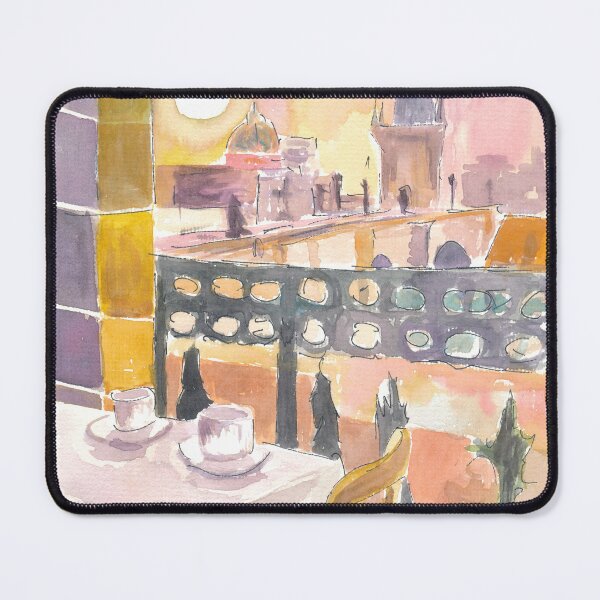 Item preview, Prague Czech Republic Cafe Table with View of Karluv Most Bridge designed and sold by artshop77.