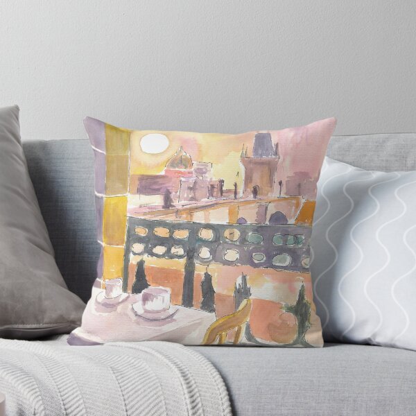 Item preview, Prague Czech Republic Cafe Table with View of Karluv Most Bridge designed and sold by artshop77.