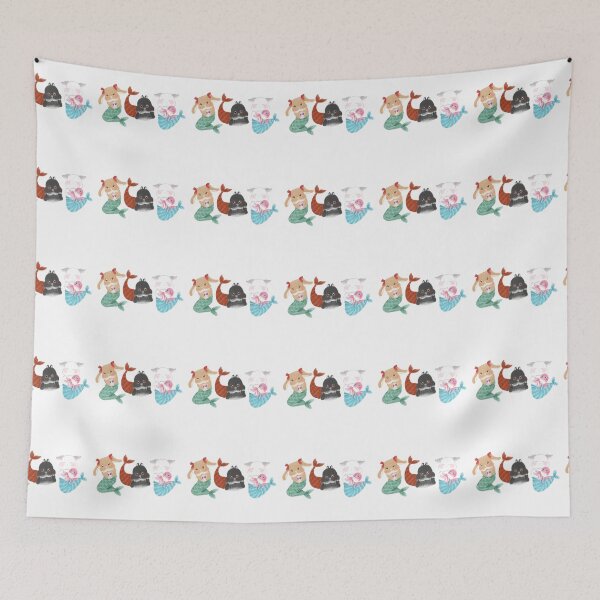 Item preview, Mermaid Bunny BSC Horizontal Line | Bailey Sean Claude x Bunniesmee  designed and sold by bunniesmee.