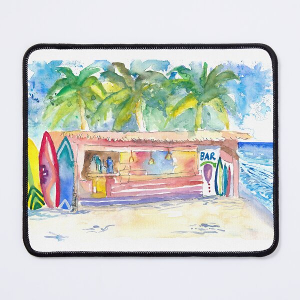 Item preview, Tropical Dreams at the Beach Bar under Palms designed and sold by artshop77.
