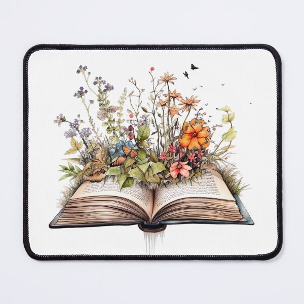 Item preview, Open book with flowers 6 designed and sold by MONDOPLY.