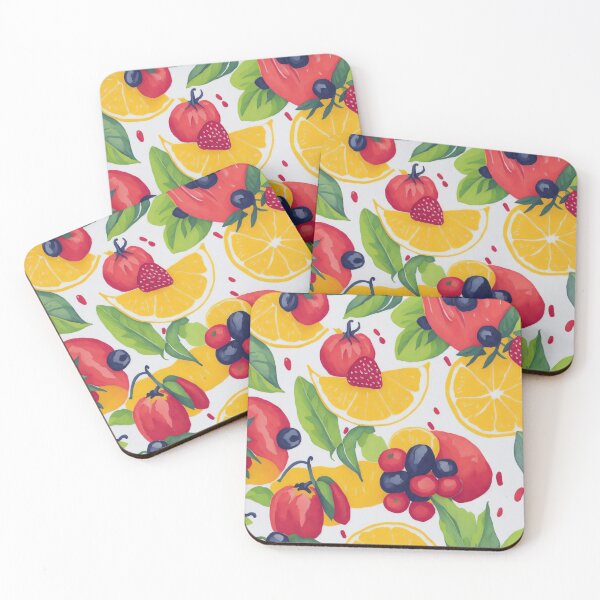 Item preview, summer seamless colorfull fruits pattern  designed and sold by K-Art-Design.