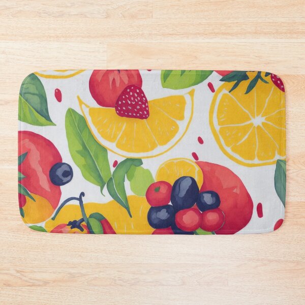 Item preview, summer seamless colorfull fruits pattern  designed and sold by K-Art-Design.
