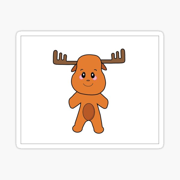 Item preview, Mosely the Moose designed and sold by artsyseller55.