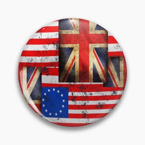Item preview, BATTLE WORN AMERICAN, BRITISH GRUNGY FLAGS ART designed and sold by sharlesart.