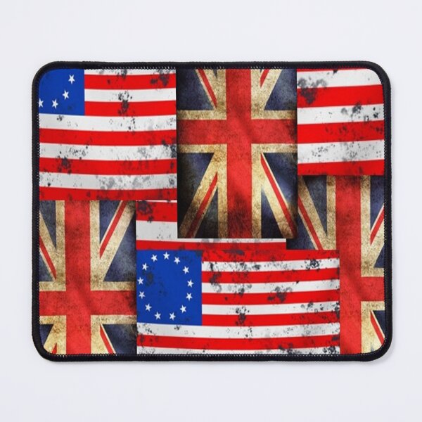 Item preview, BATTLE WORN AMERICAN, BRITISH GRUNGY FLAGS ART designed and sold by sharlesart.