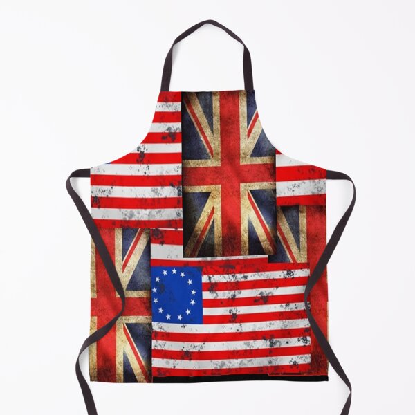 Item preview, BATTLE WORN AMERICAN, BRITISH GRUNGY FLAGS ART designed and sold by sharlesart.