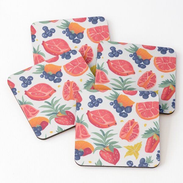 Item preview, summer seamless colorfull fruits pattern  designed and sold by K-Art-Design.