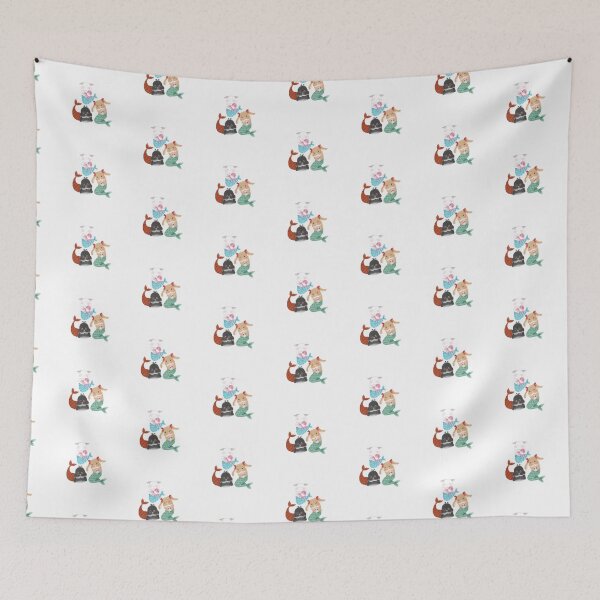 Item preview, Mermaid Bunny BSC Circle Pattern | Bailey Sean Claude x Bunniesmee  designed and sold by bunniesmee.
