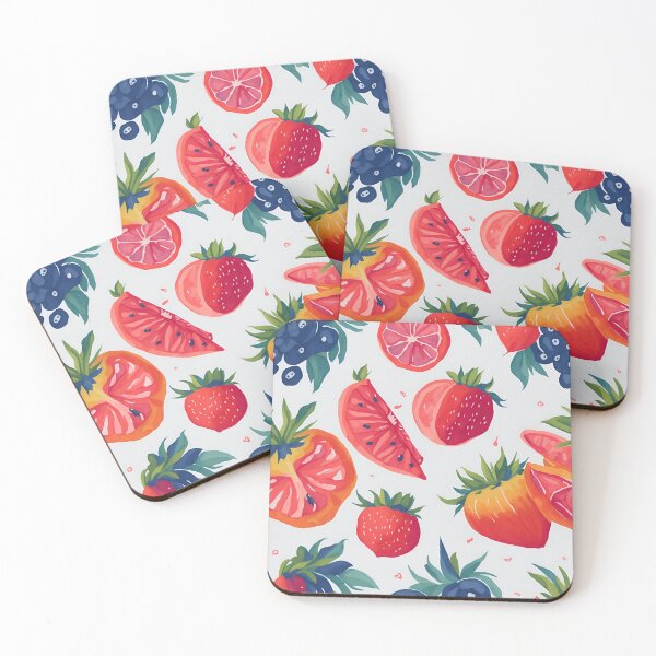 Item preview, summer seamless colorfull fruits pattern  designed and sold by K-Art-Design.