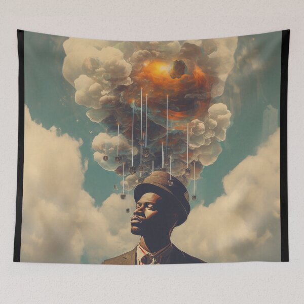 Item preview, Afrofuturism Art designed and sold by MidJourneymen.