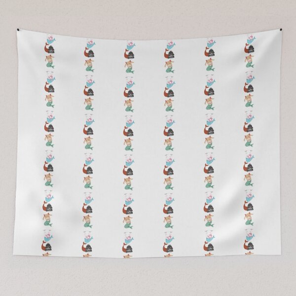 Item preview, Mermaid Bunny BSC Vertical Line | Bailey Sean Claude x Bunniesmee  designed and sold by bunniesmee.