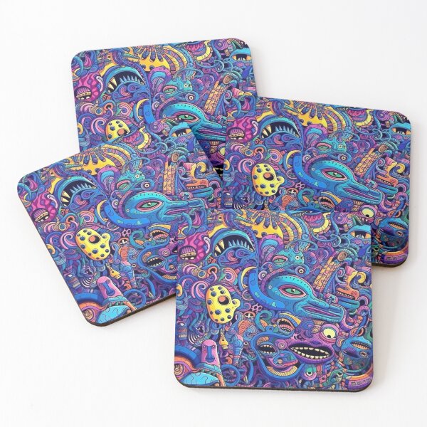 Item preview, Alien Doodle Pattern designed and sold by Desfix.