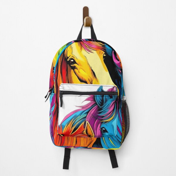Item preview, Colorful abstract horses - portrait designed and sold by Art Happens.