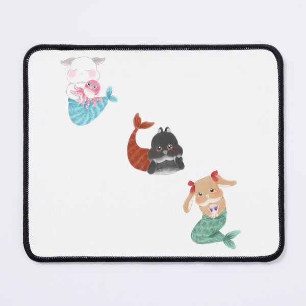 Item preview, Mermaid Bunny BSC Diagonal Left  | Bailey Sean Claude x Bunniesmee  designed and sold by bunniesmee.