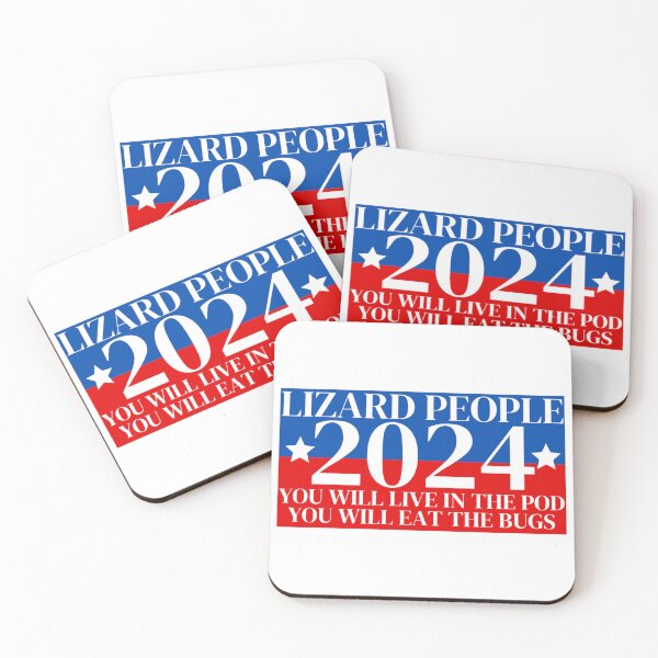 Item preview, Lizard People 2024 Election Campaign Eat the Bugs live in the pod designed and sold by lovelylavenderJ.
