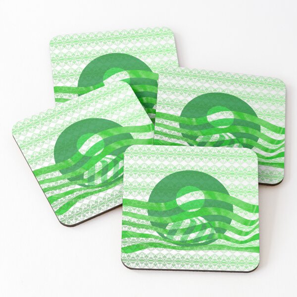 Item preview, Green sportive stripes over  green background designed and sold by AlbertoRuiZ.