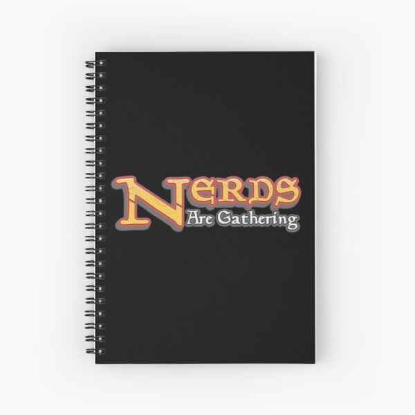 Nerds Are Gathering - Magic The Gathering MTG Spoof Spiral Notebook