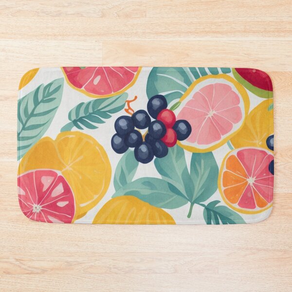 Item preview, summer seamless colorfull fruits pattern  designed and sold by K-Art-Design.