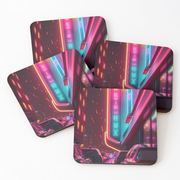 Item preview, Neon-Lit Futuristic Urban City  designed and sold by cyberartmaker.