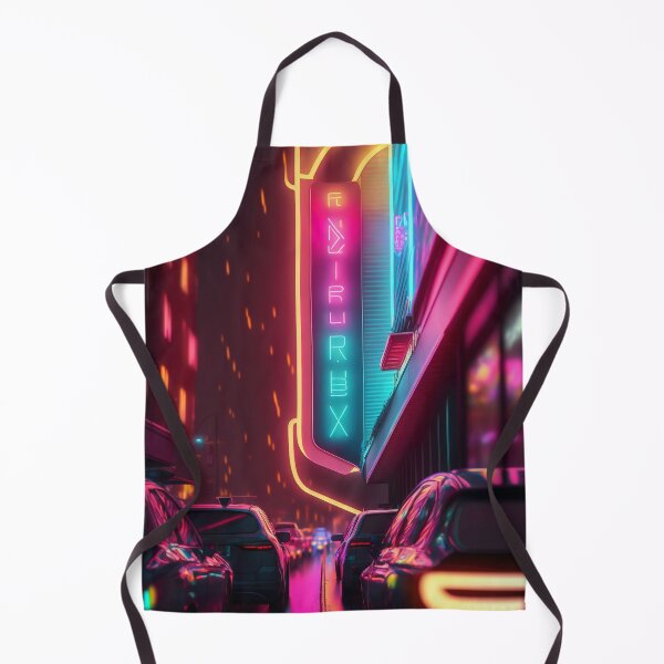 Item preview, Neon-Lit Futuristic Urban City designed and sold by cyberartmaker.