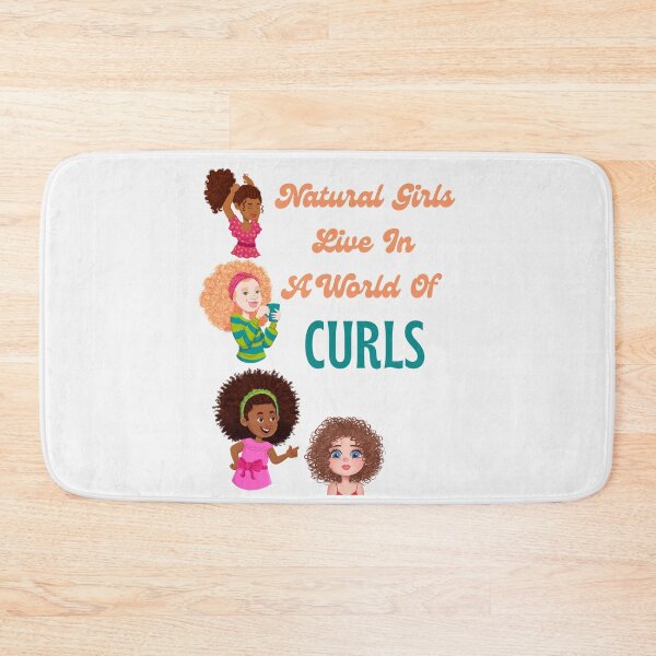 Item preview, Natural Girls Live In A World Of Curls-White Background  designed and sold by Trendi61.