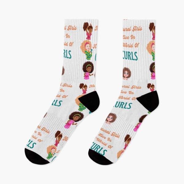 Item preview, Natural Girls Live In A World Of Curls-White Background  designed and sold by Trendi61.
